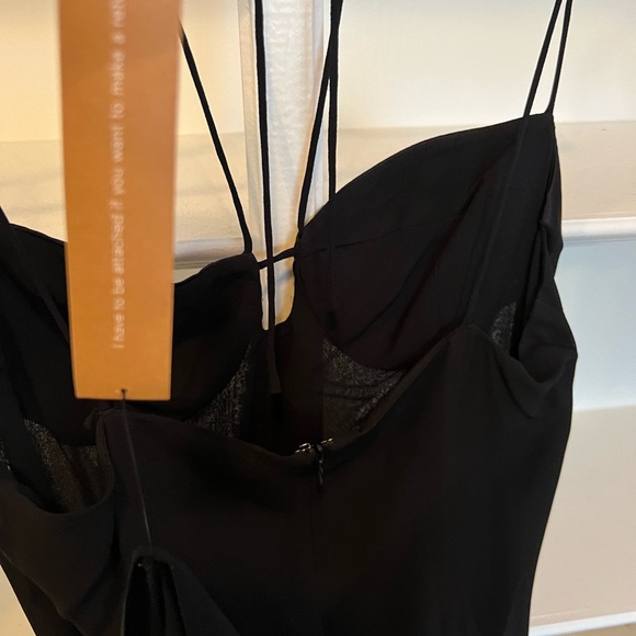 Reformation Black Ocean Dress Mini - 10 - Picture 8 of 12
